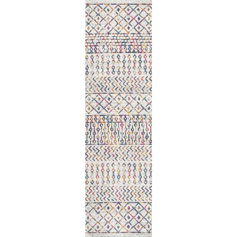 Arta Moroccan Vintage Geometric Rug Area Rug. Picture 1