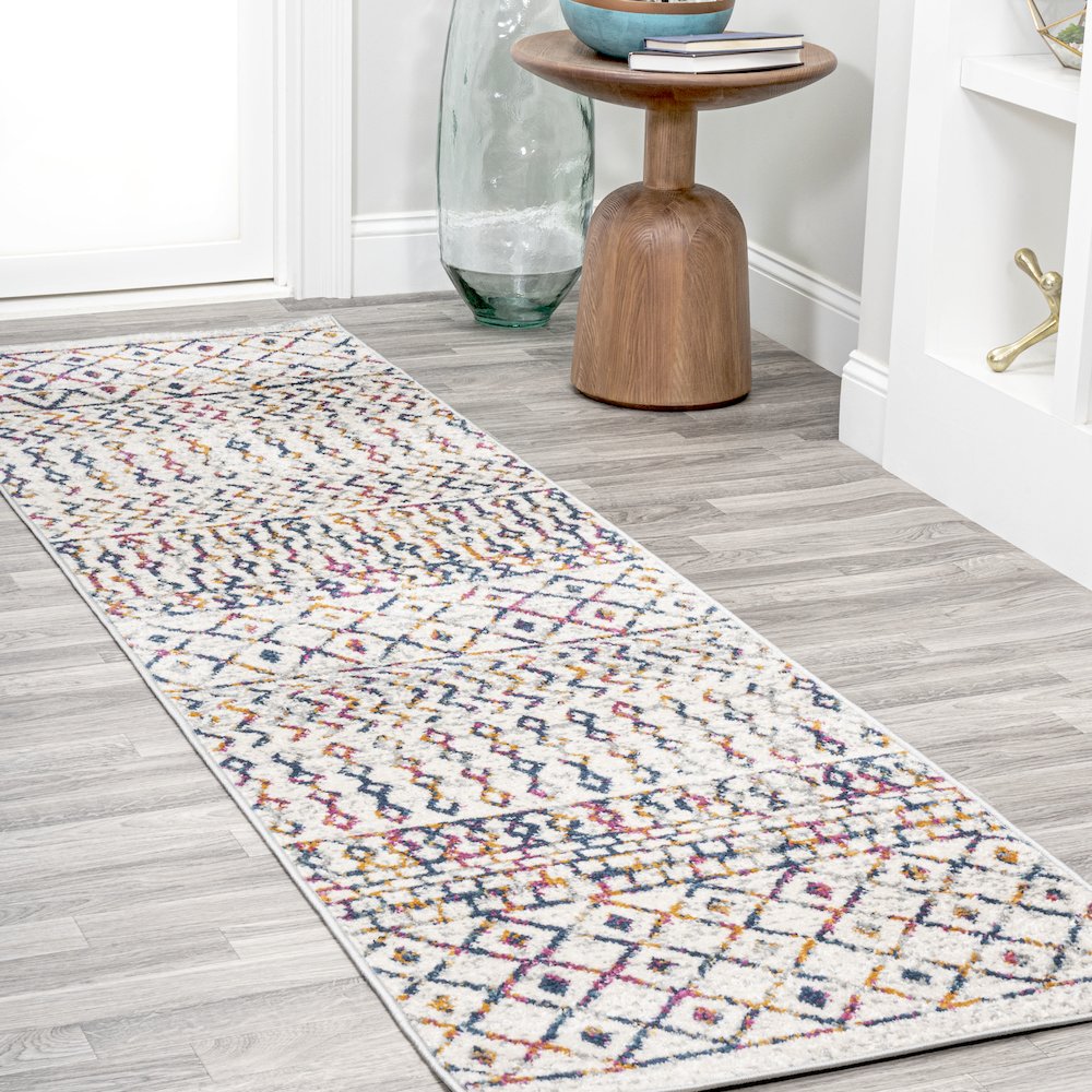 Arta Moroccan Vintage Geometric Rug Area Rug. Picture 2