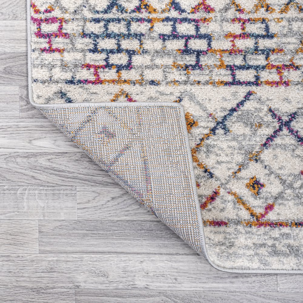 Arta Moroccan Vintage Geometric Rug Area Rug. Picture 3