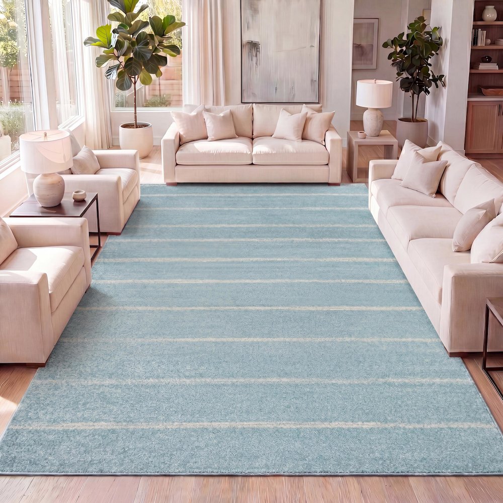 Williamsburg Minimalist Stripe Area Rug. Picture 9