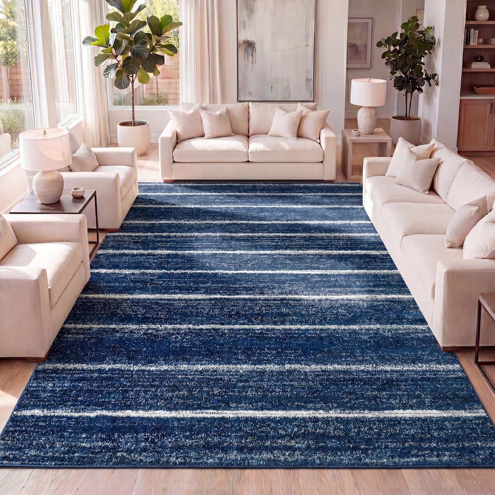 Williamsburg Minimalist Stripe Area Rug. Picture 9