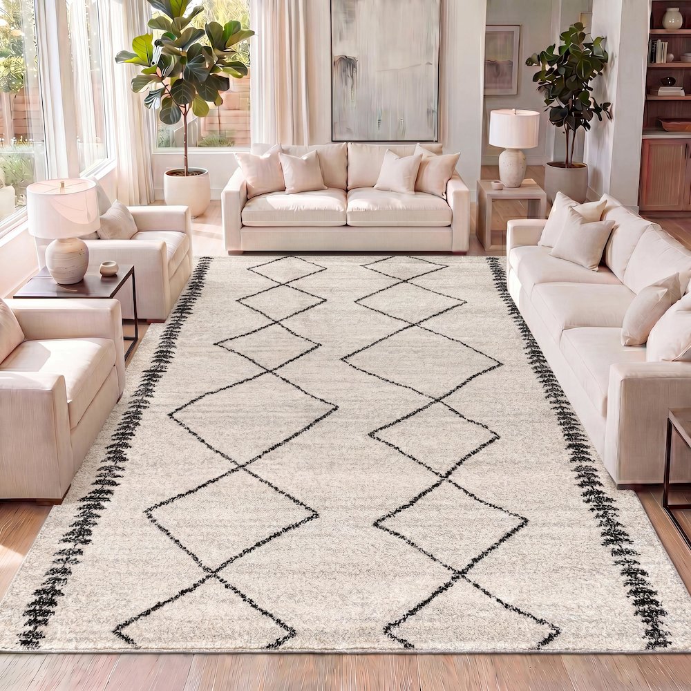 Zaina Moroccan Beni Souk Area Rug. Picture 12
