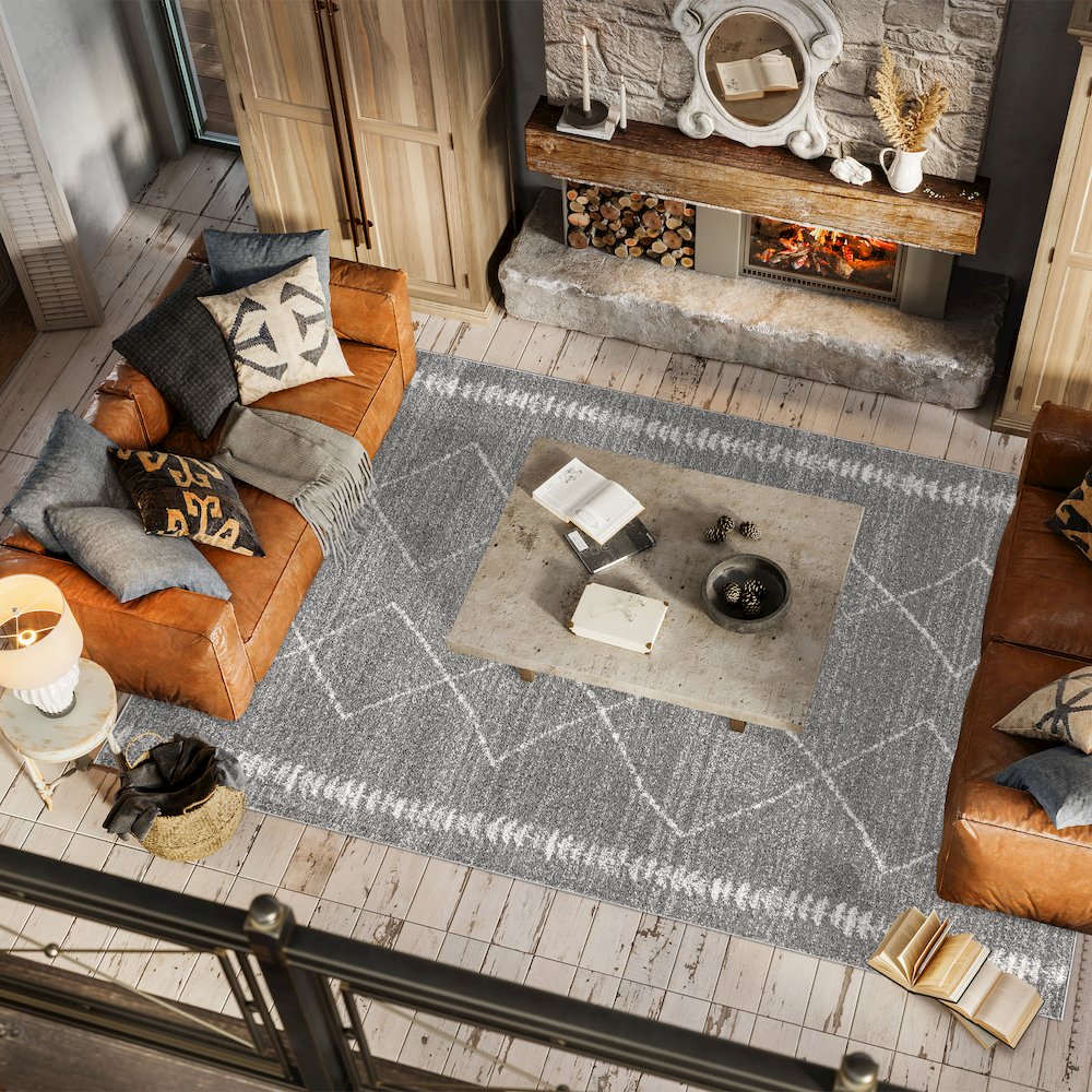 Zaina Moroccan Beni Souk Area Rug. Picture 5