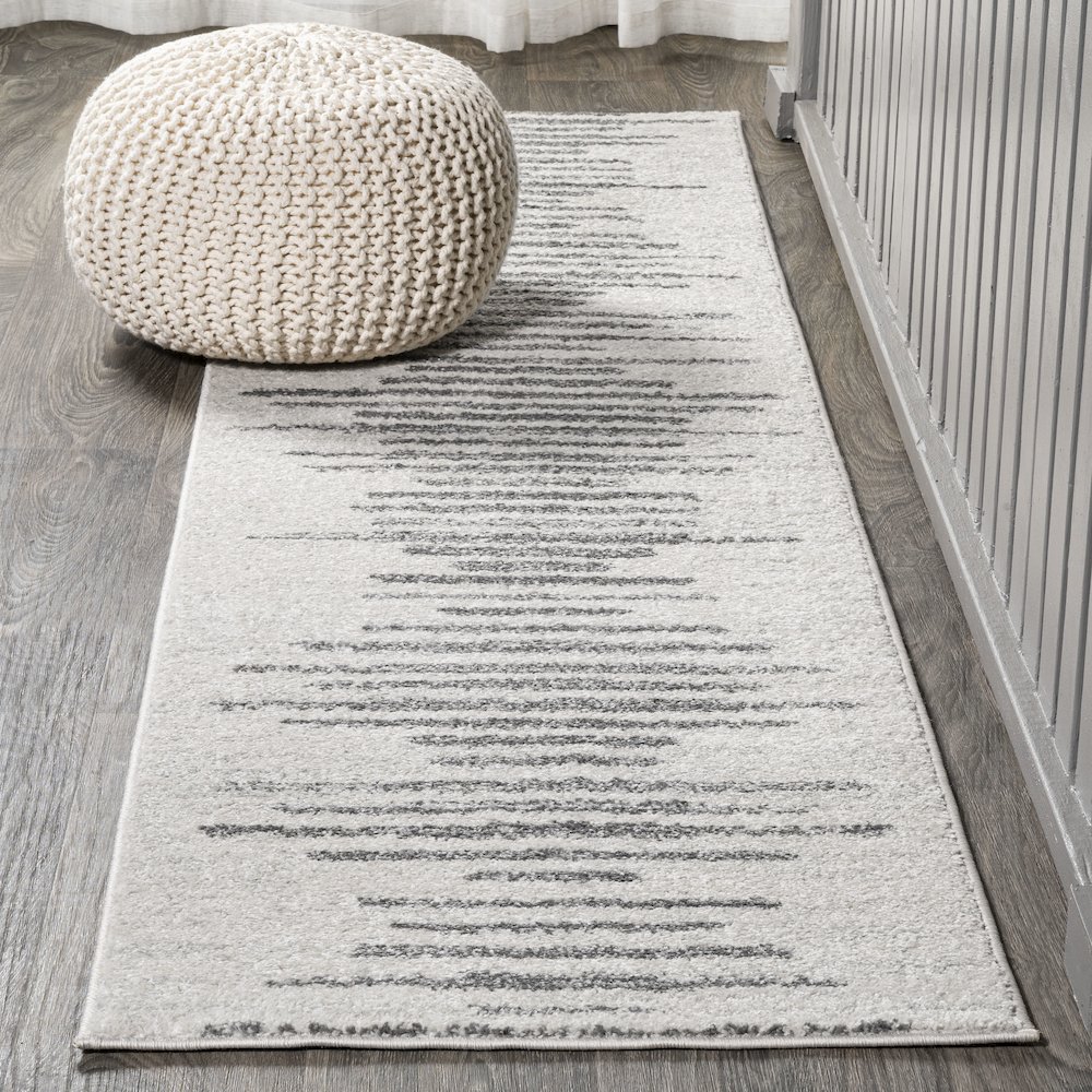 Aya Berber Stripe Geometric Area Rug. Picture 2