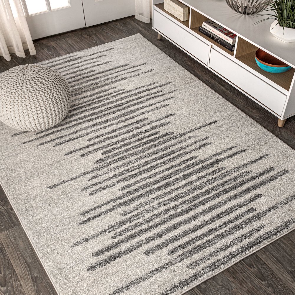Aya Berber Stripe Geometric Area Rug. Picture 4