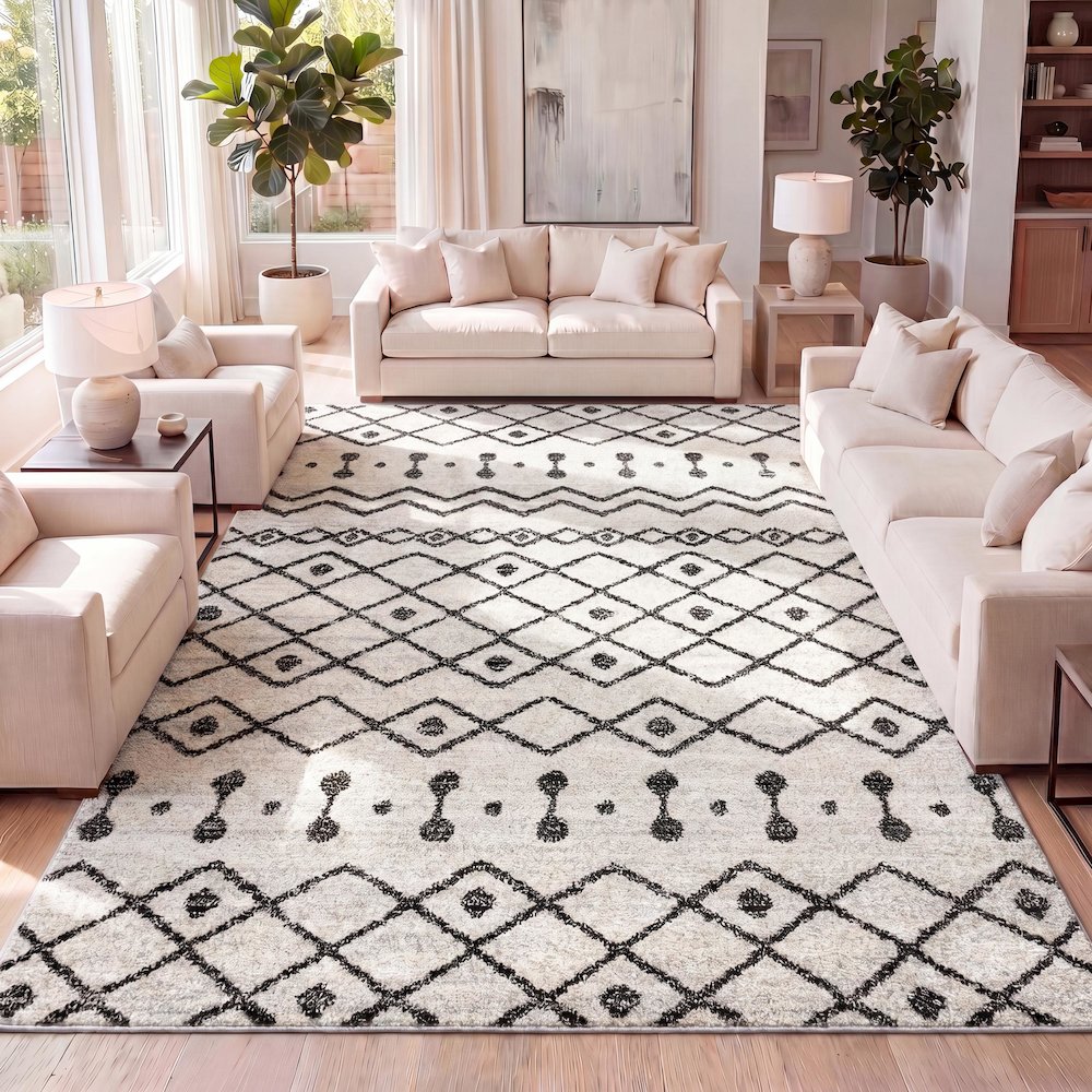 Aksil Moroccan Beni Souk Area Rug. Picture 12