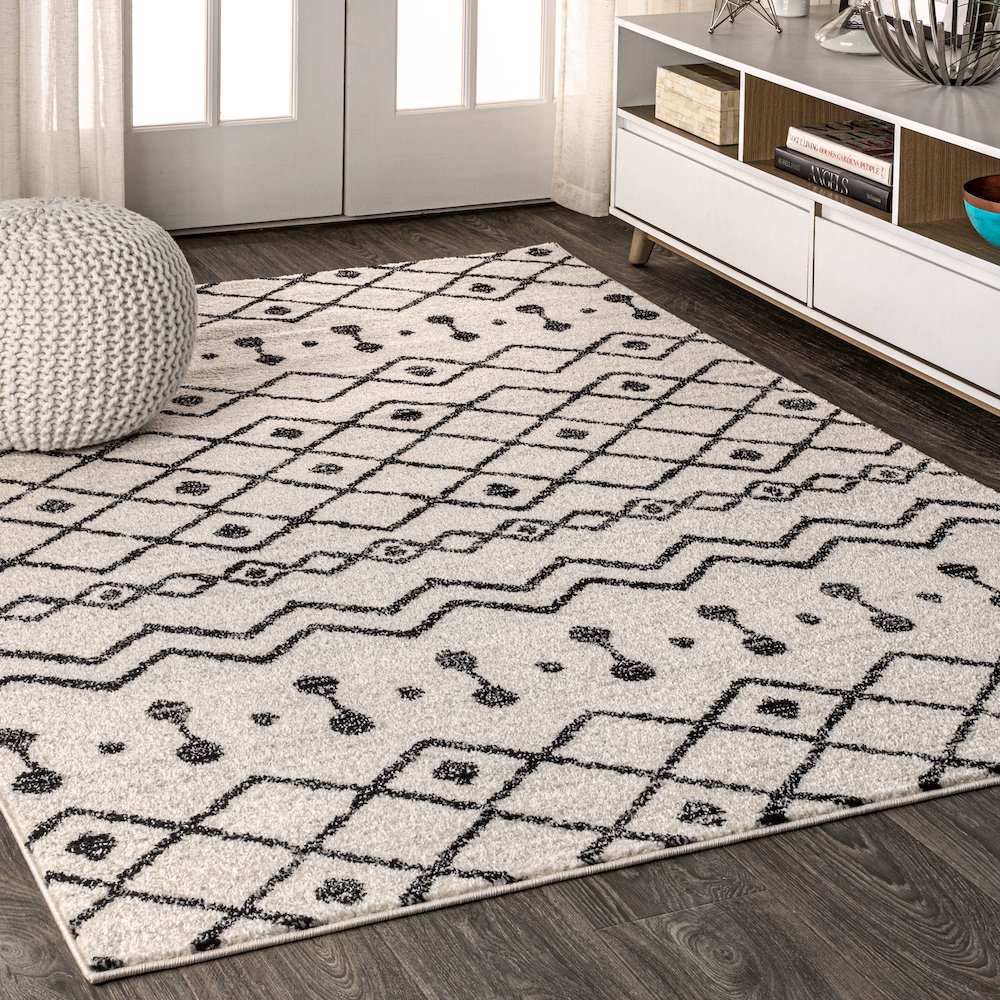Aksil Moroccan Beni Souk Area Rug. Picture 2