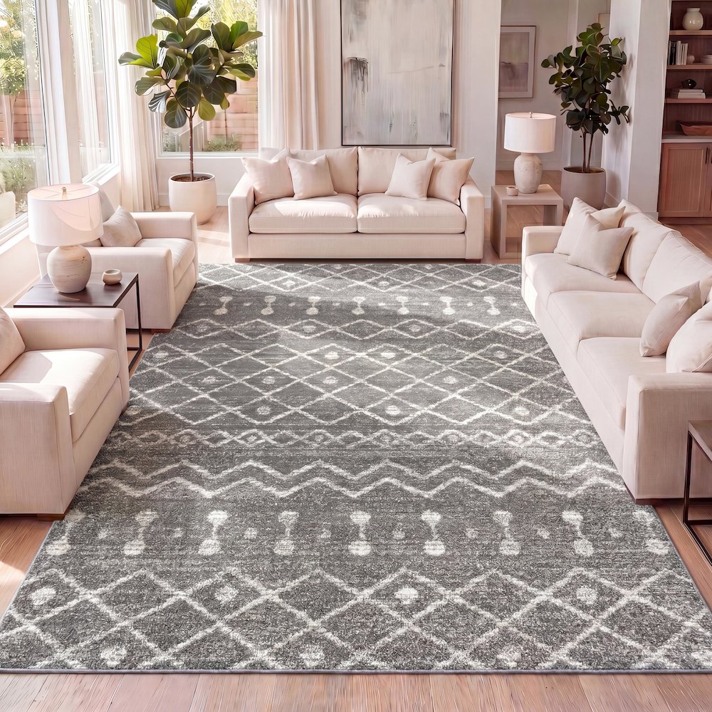 Aksil Moroccan Beni Souk Area Rug. Picture 12