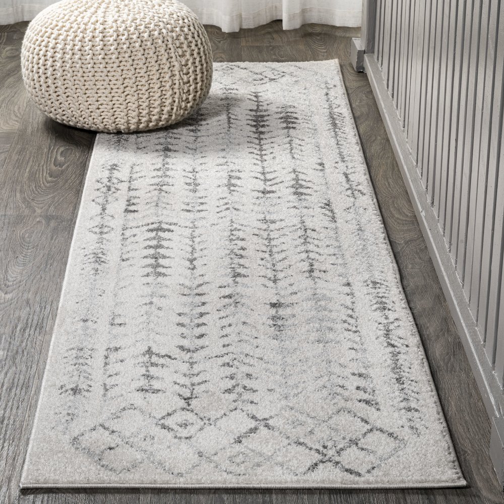 Ziri Moroccan Geometric Area Rug. Picture 2