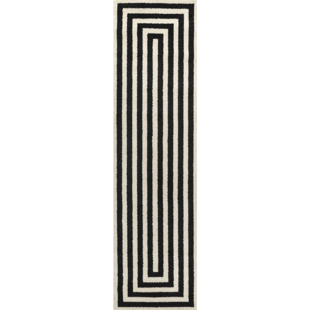 Bandol Modern Classic Mitre Stripe Area Rug. Picture 3