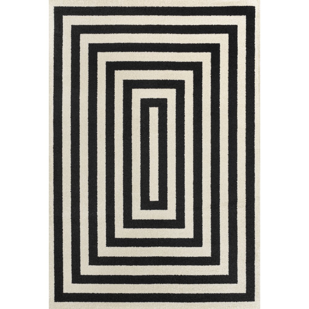Bandol Modern Classic Mitre Stripe Area Rug. Picture 3