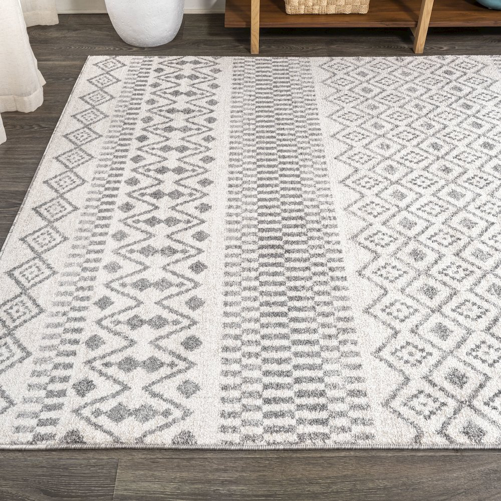 Ifrane Berber Geometric Stripe Area Rug. Picture 3