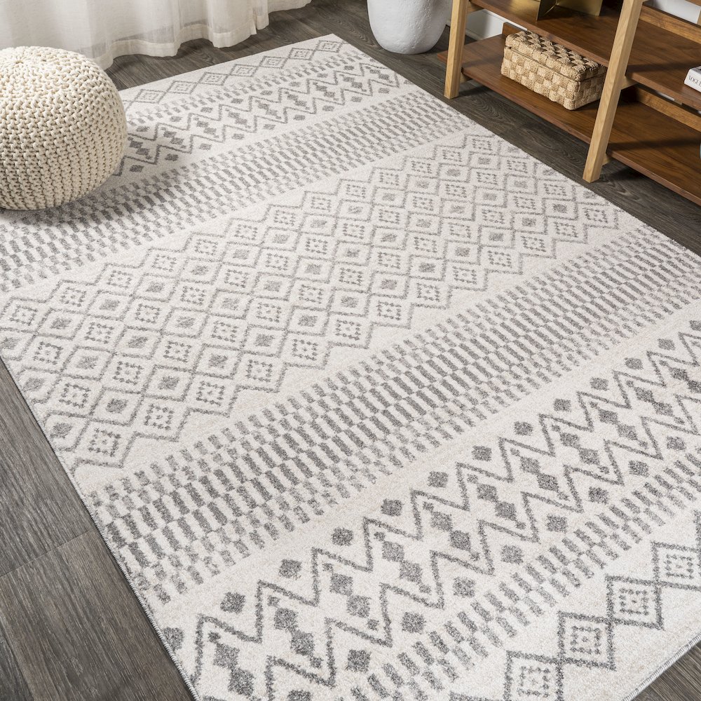 Ifrane Berber Geometric Stripe Area Rug. Picture 4