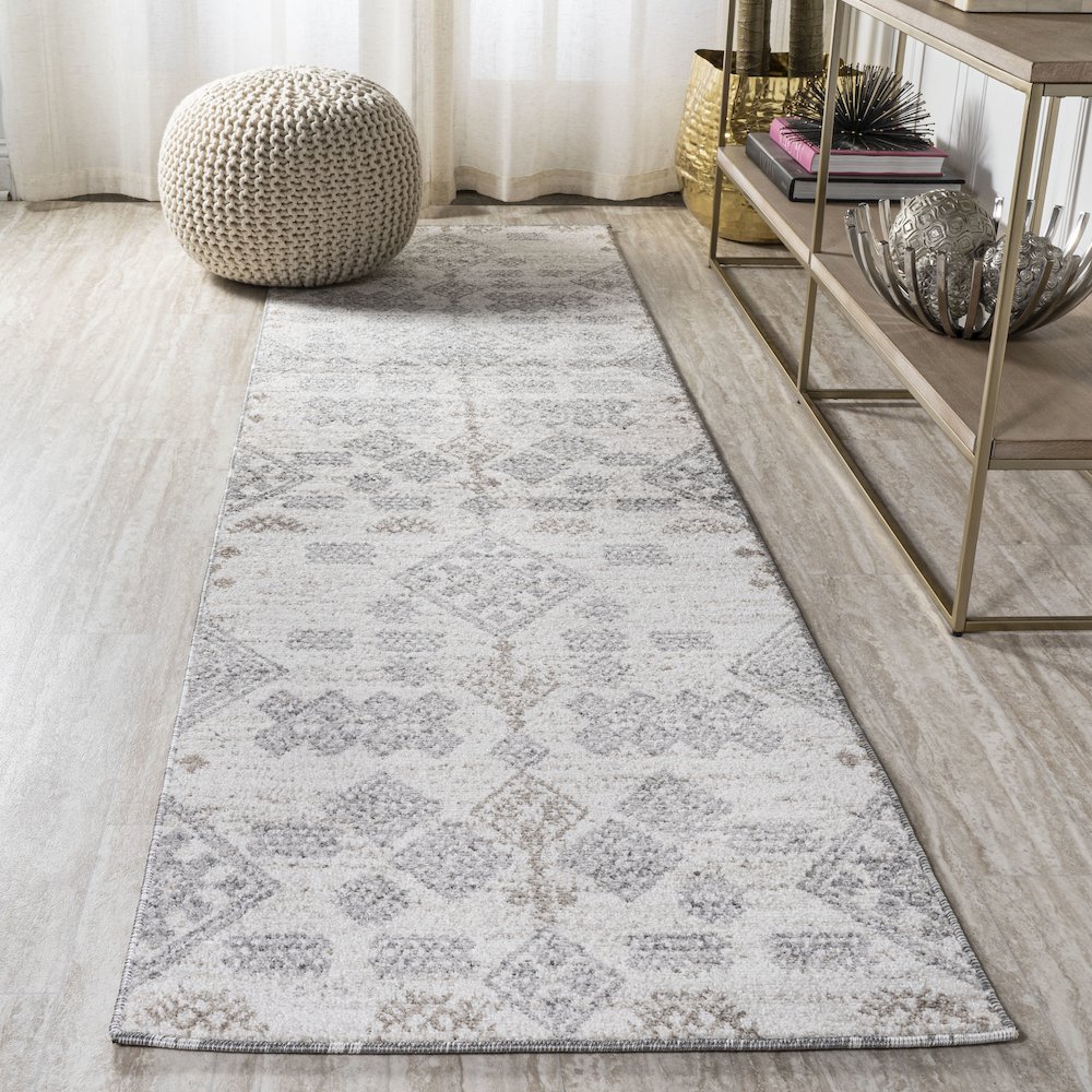 Bhalil Berber Diamond Geometric Area Rug. Picture 2