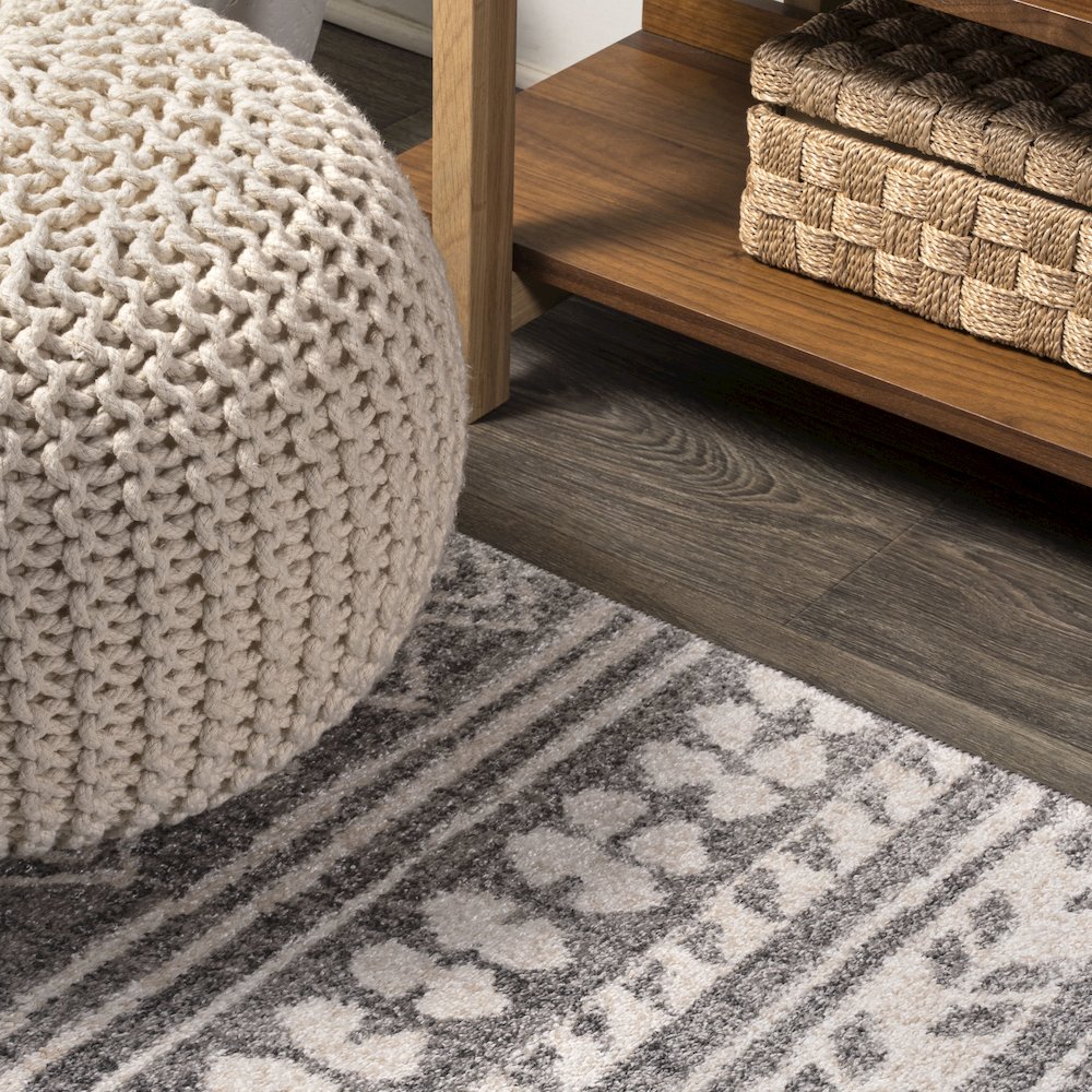 Imlil Tribal Geometric Stripe Area Rug. Picture 5