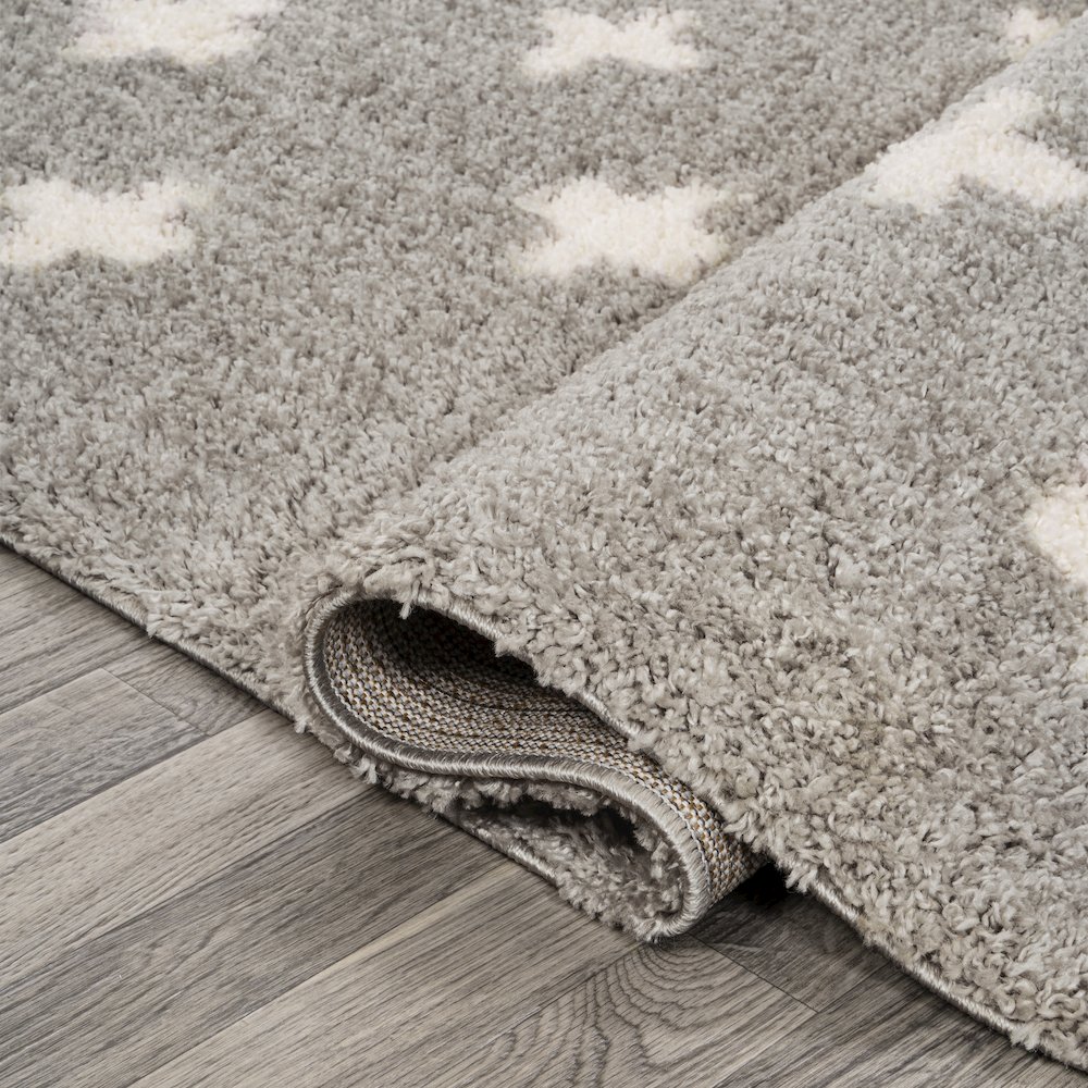 Cristo Berber Geometric Shag Runner Rug. Picture 3