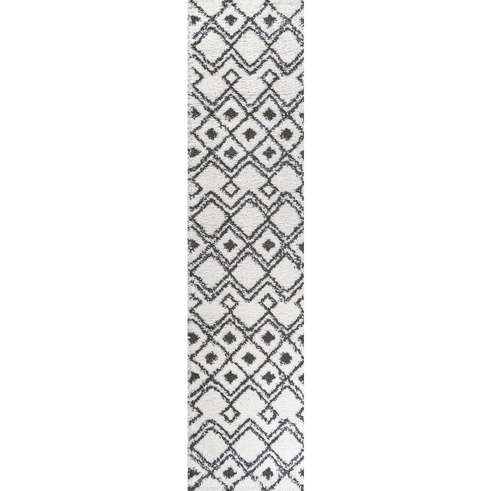 Caimari Moroccan Diamond Shag Area Rug. Picture 1
