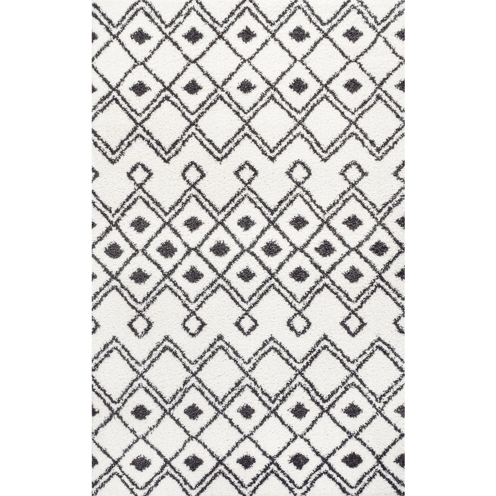 Caimari Moroccan Diamond Shag Area Rug. Picture 1