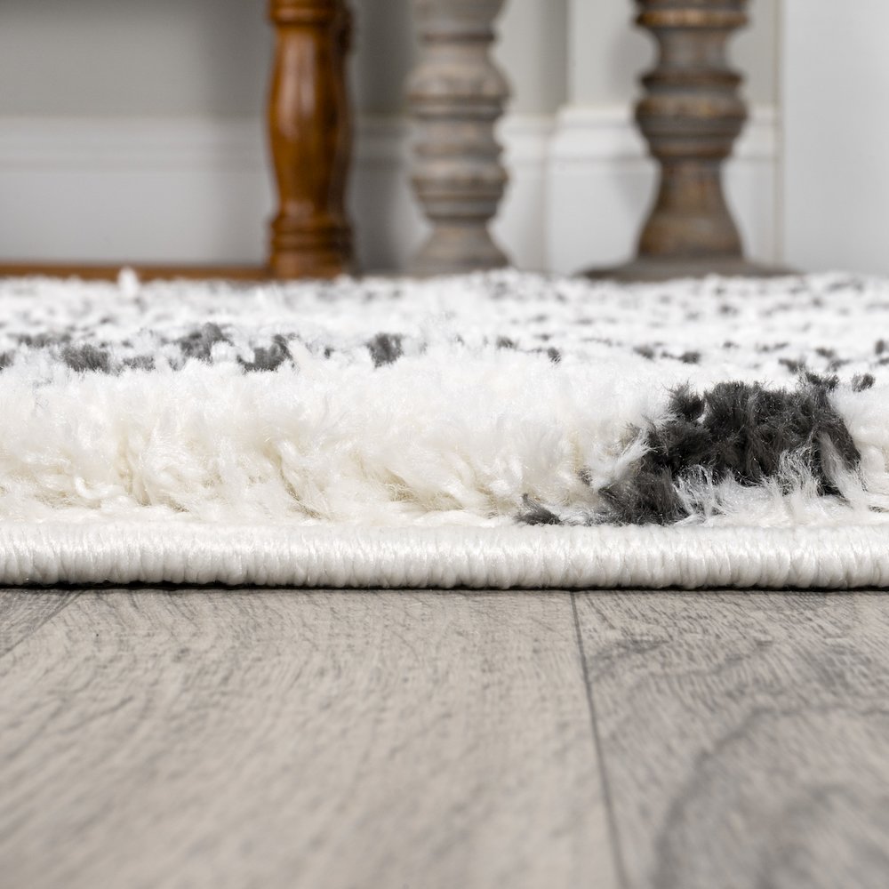 Caimari Moroccan Diamond Shag Area Rug. Picture 9