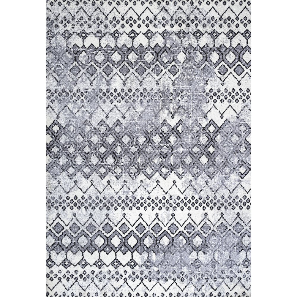 Azmar Moroccan Geometric Distressed Area Rug. Picture 1