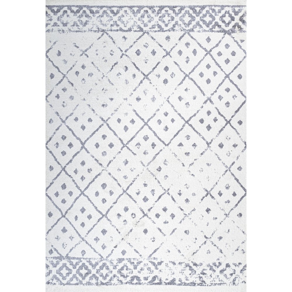 Juba Moroccan Geometric Diamond Area Rug. Picture 1