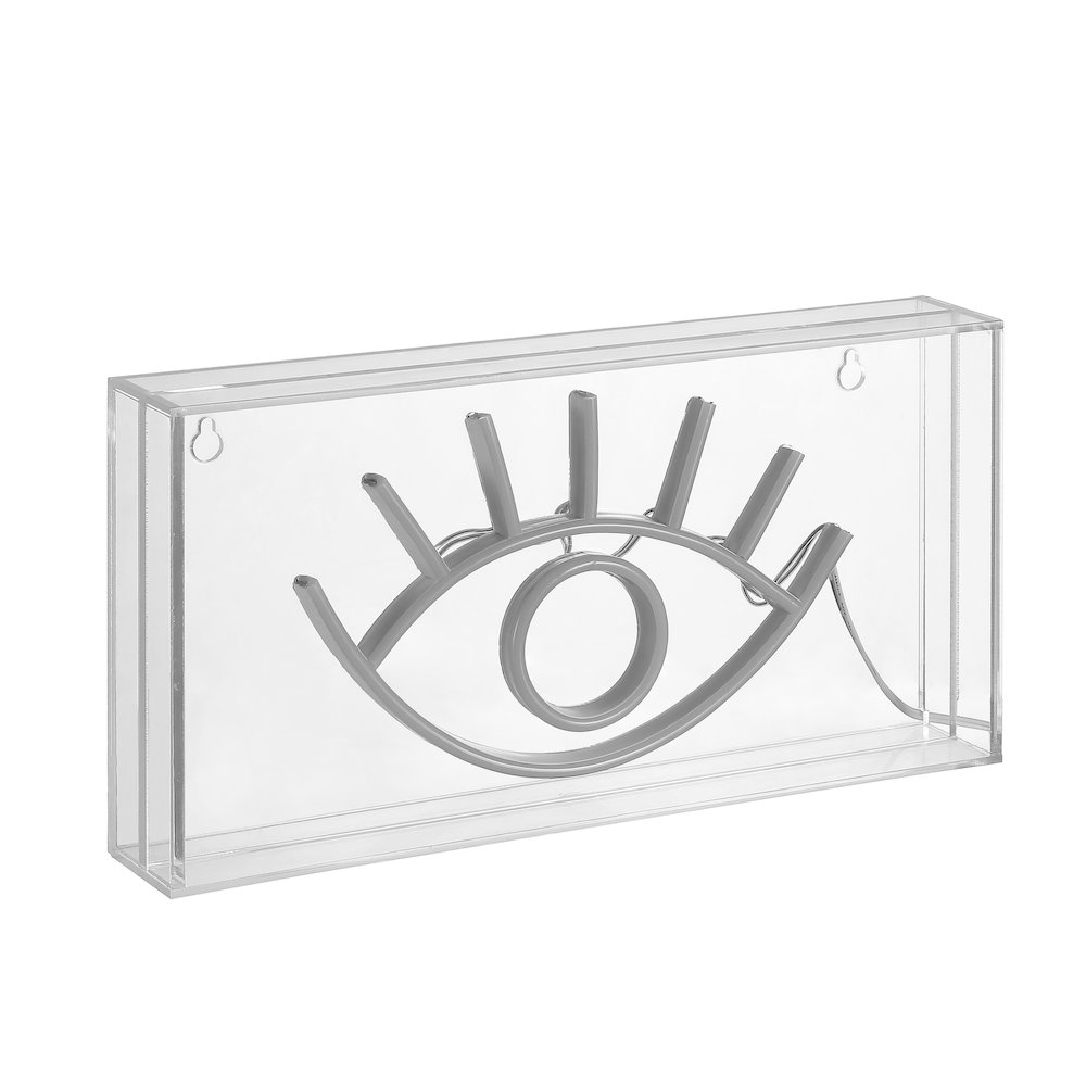 Eye Contemporary Glam Acrylic Box Usb Operated Led Neon Light. Picture 2