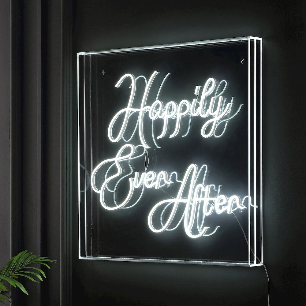 Glam Acrylic Box Usb Operated Led Neon Light. Picture 2