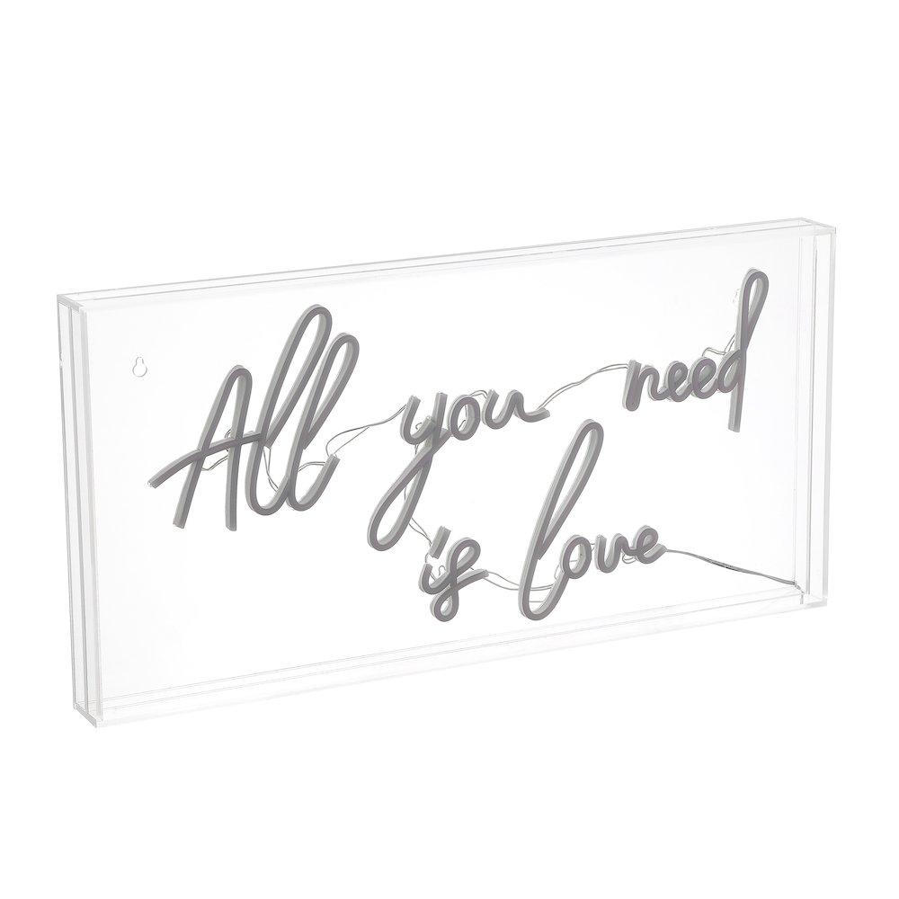 Glam Acrylic Box Usb Operated Led Neon Light. Picture 1