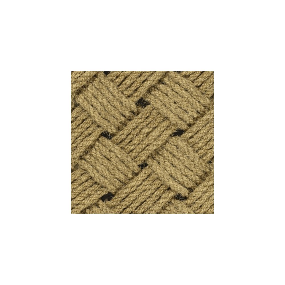 Scalloped Basketweave Coir Natural 18 in. x 30 in. Indoor/Outdoor DoorMat. Picture 7