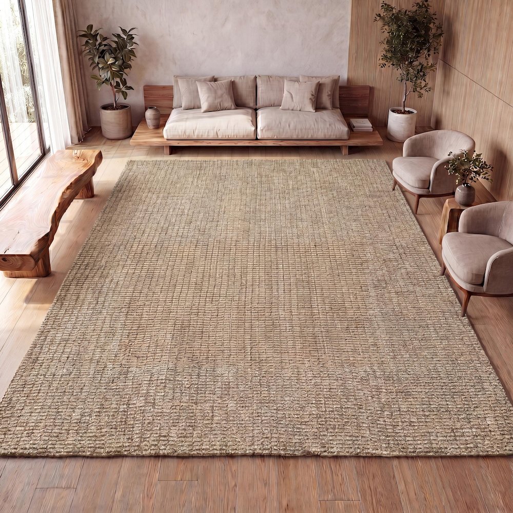 Pata Hand Woven Chunky Jute Area Rug. Picture 11