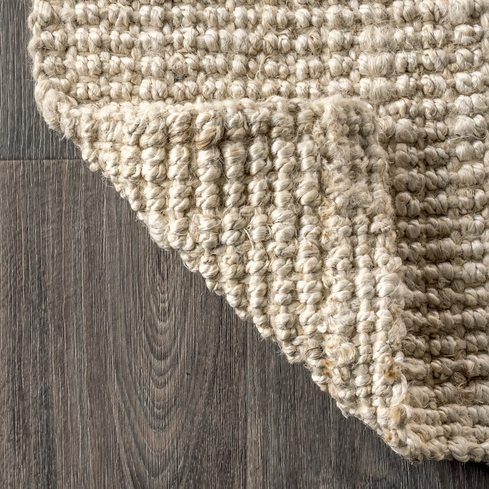 Pata Hand Woven Chunky Jute Area Rug. Picture 3