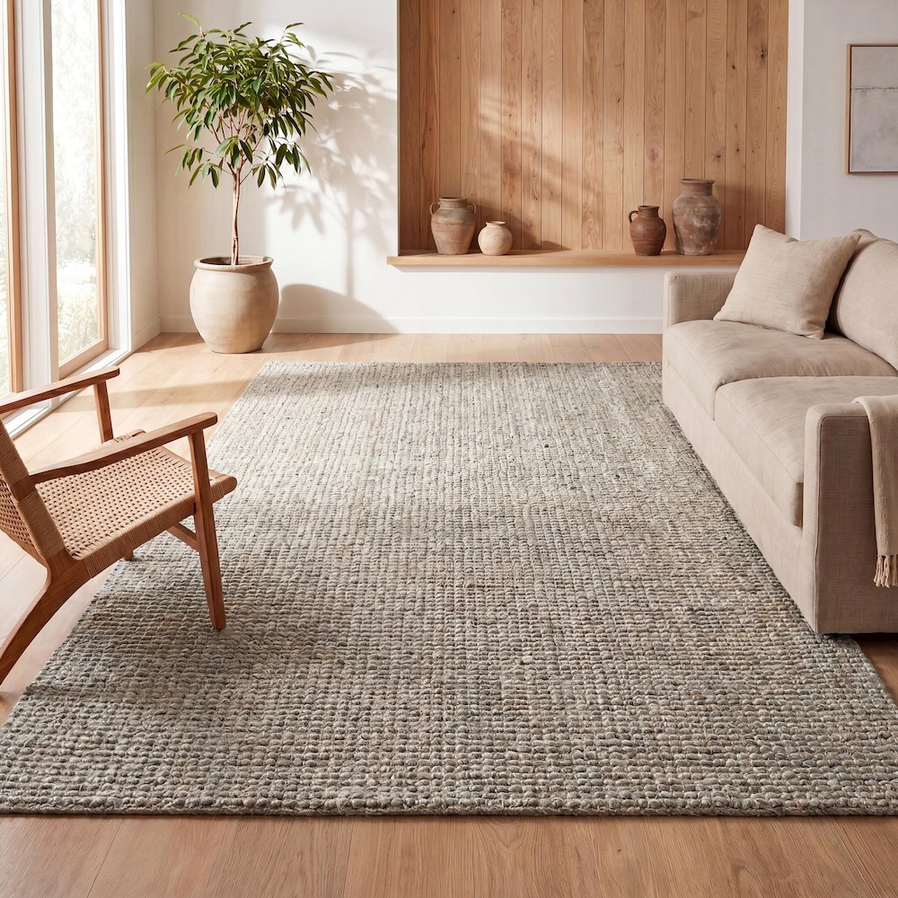 Pata Hand Woven Chunky Jute Area Rug. Picture 10