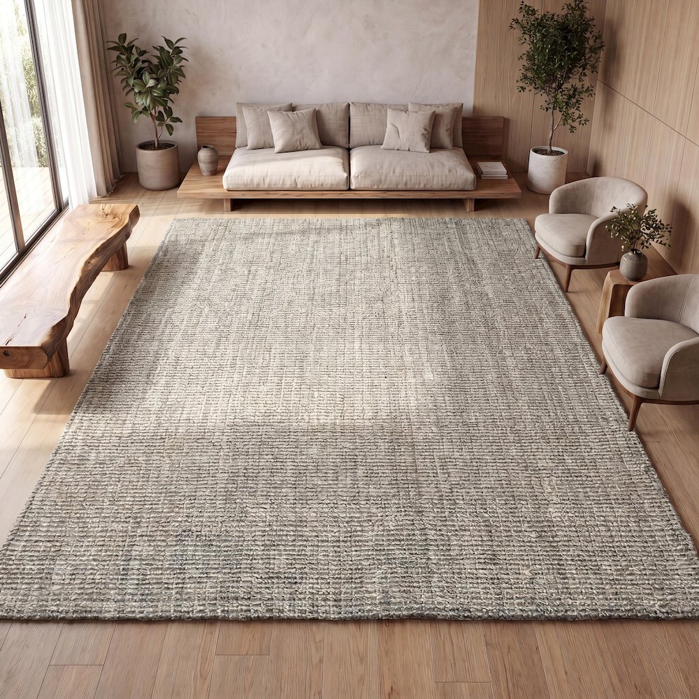 Pata Hand Woven Chunky Jute Area Rug. Picture 11