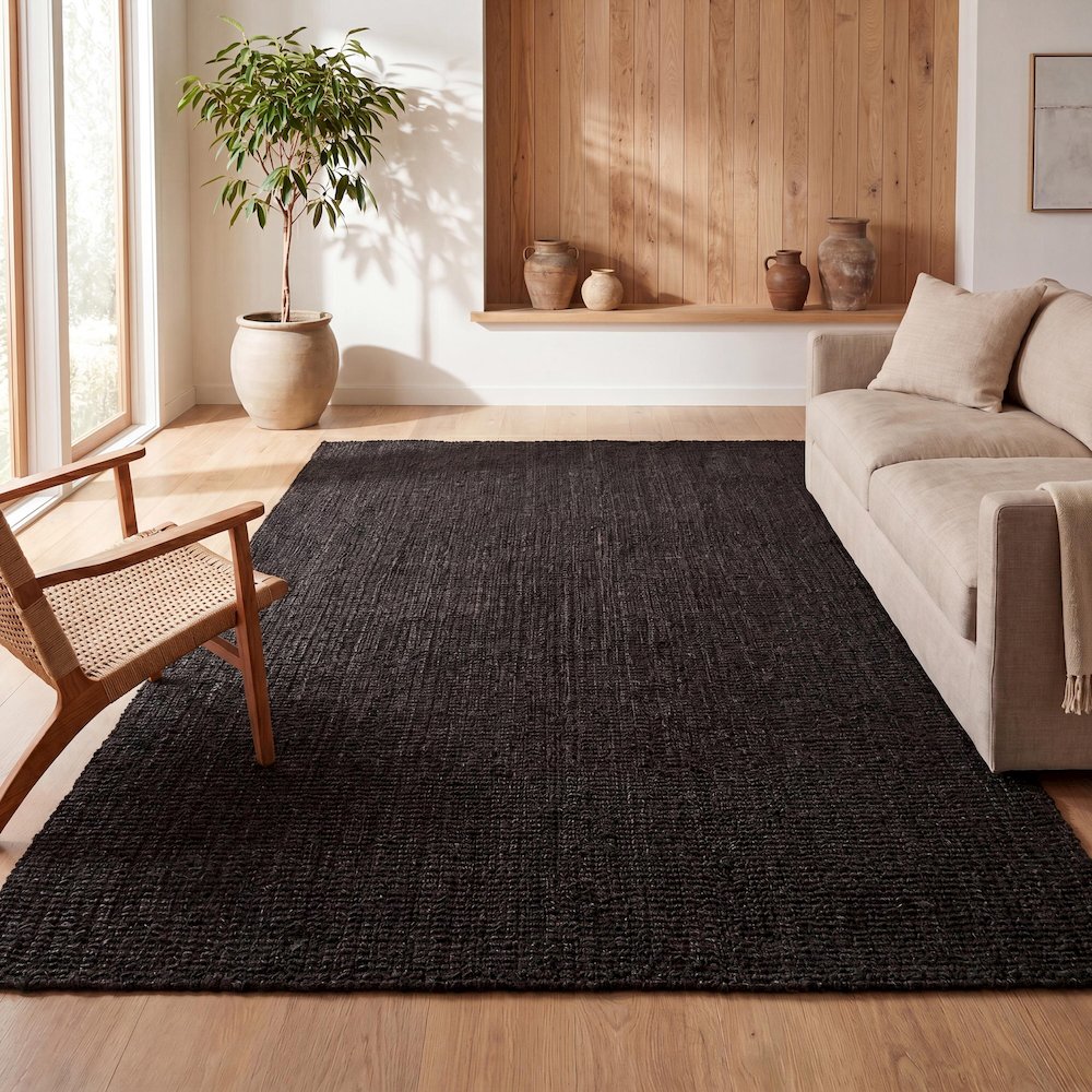 Pata Hand Woven Chunky Jute Area Rug. Picture 6