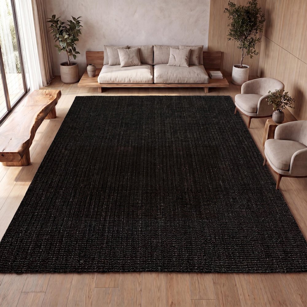 Pata Hand Woven Chunky Jute Area Rug. Picture 7
