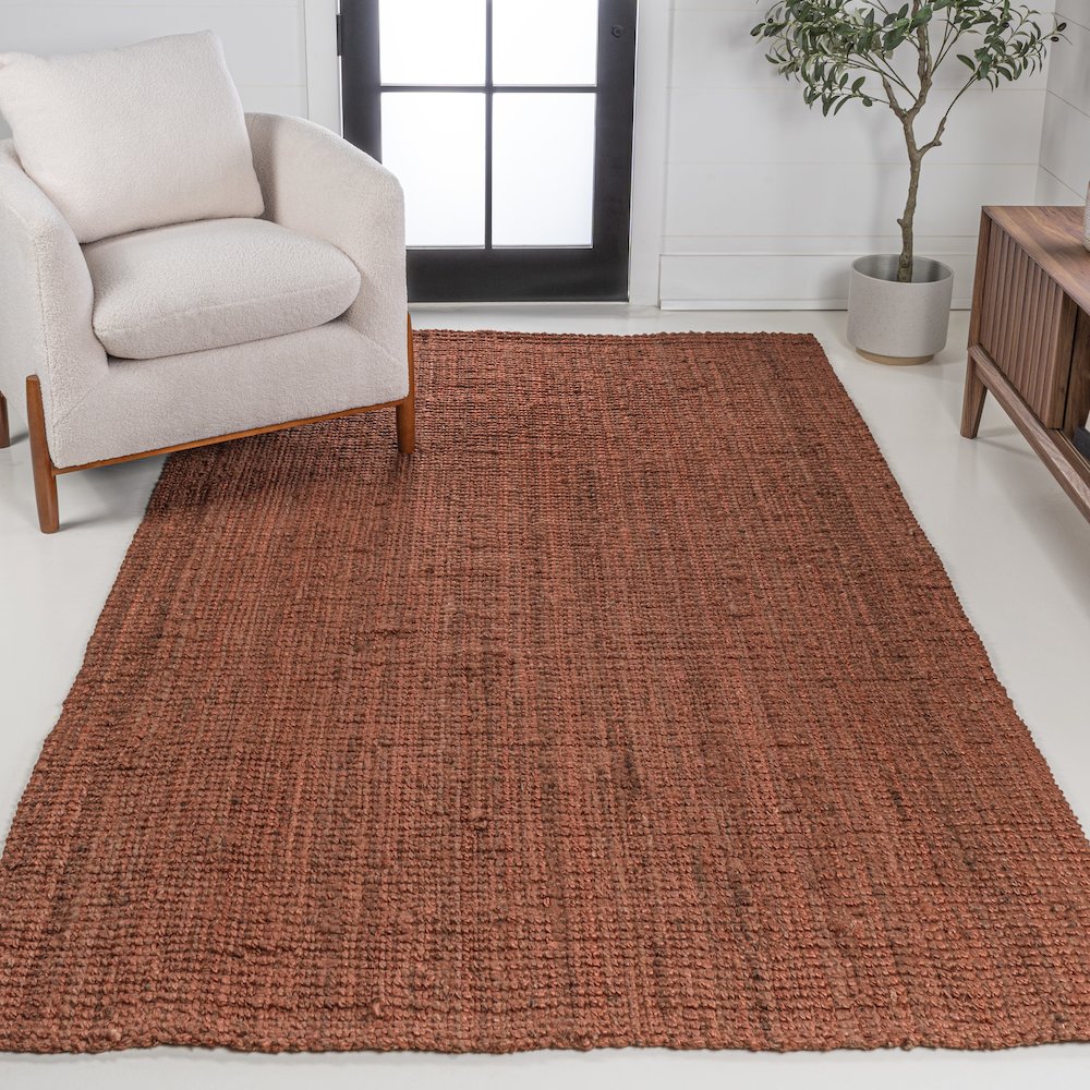 Pata Hand Woven Chunky Jute Area Rug. Picture 2