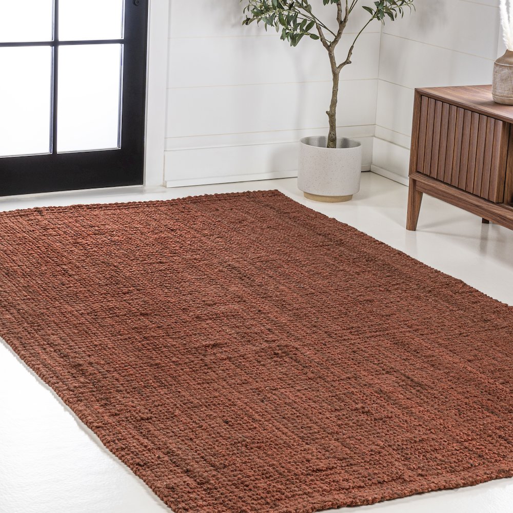 Pata Hand Woven Chunky Jute Area Rug. Picture 3