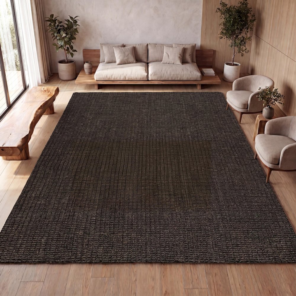 Pata Hand Woven Chunky Jute Area Rug. Picture 7