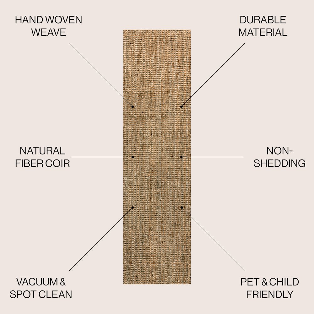 Biot Traditional Rustic Handwoven Jute Solid Area Rug. Picture 2