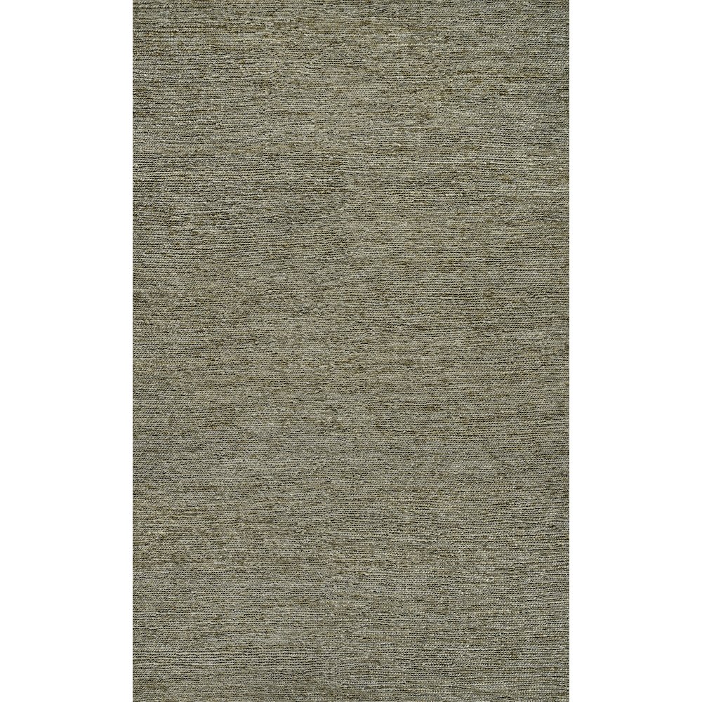 Griffin Rustic Farmhouse Woven Jute Solid Gray 3 ft. x 5 ft. Area Rug. Picture 1