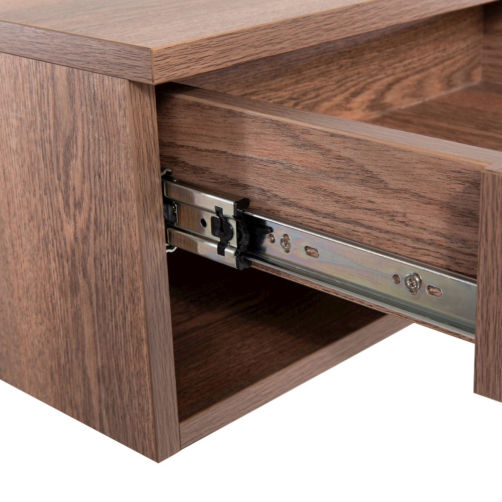 Modern Floating Wall Mounted Nightstand with Soft-Close Drawer. Picture 4