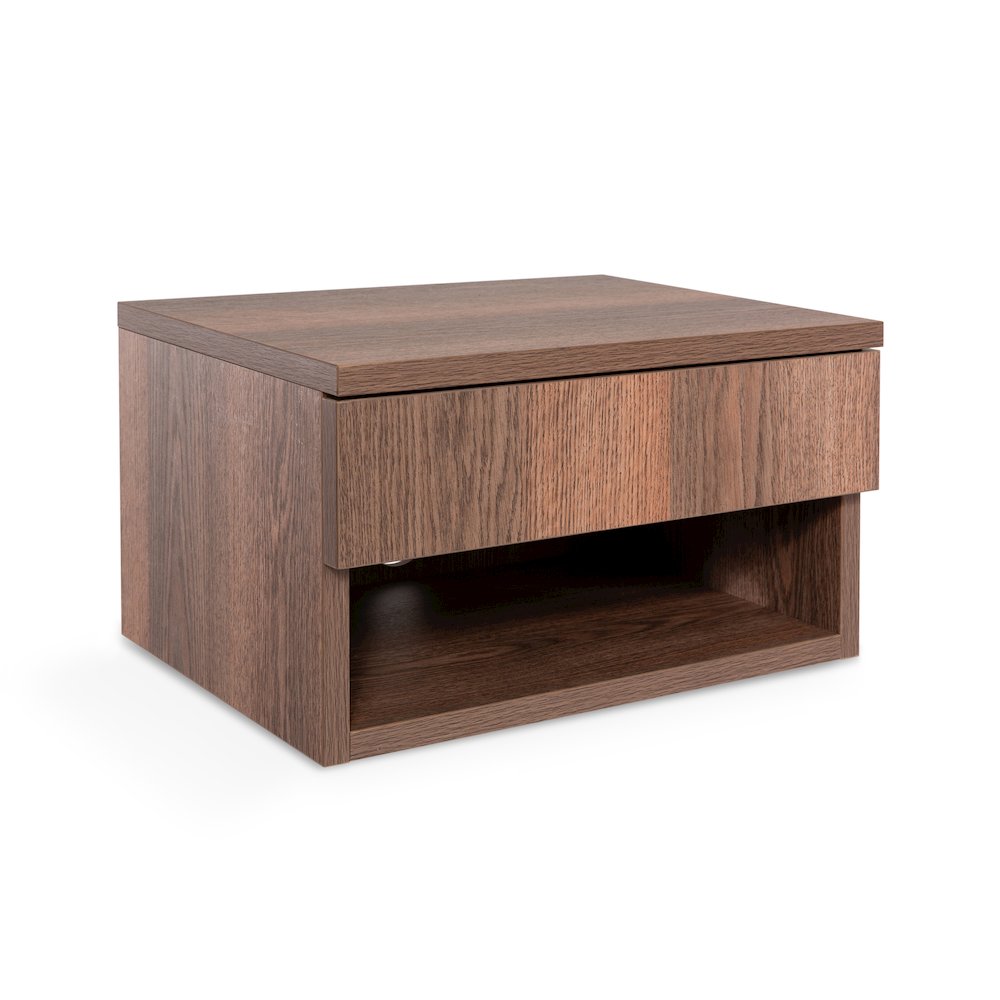 Modern Floating Wall Mounted Nightstand with Soft-Close Drawer. Picture 2