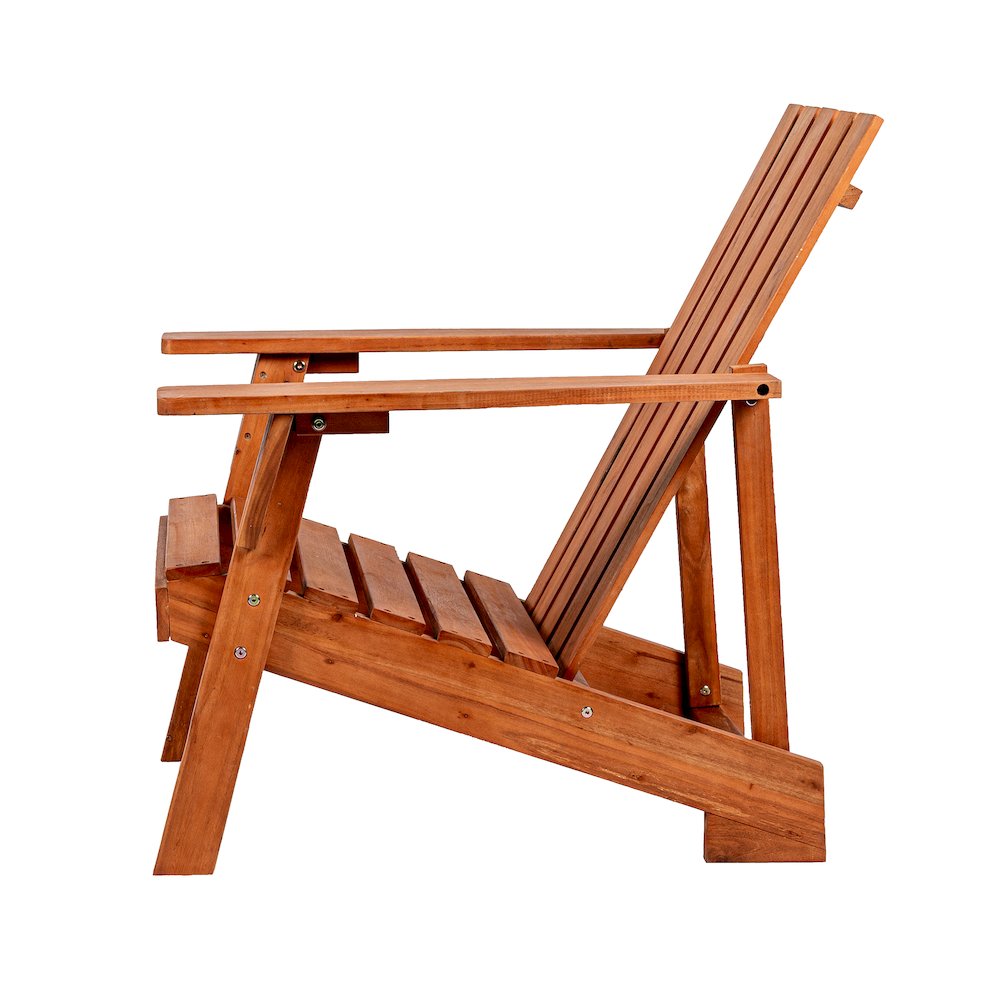 Irving Classic Solid Acacia Wood Adirondack Chair. Picture 3
