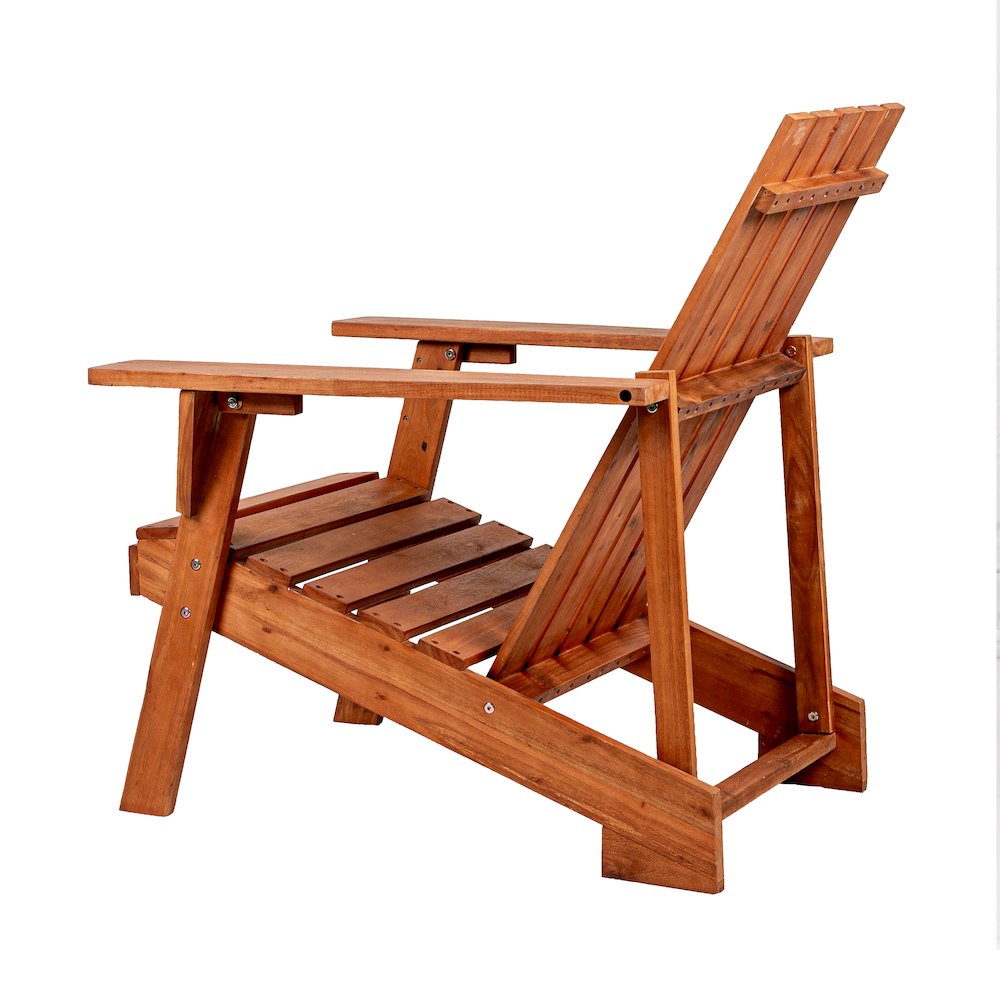 Irving Classic Solid Acacia Wood Adirondack Chair. Picture 4