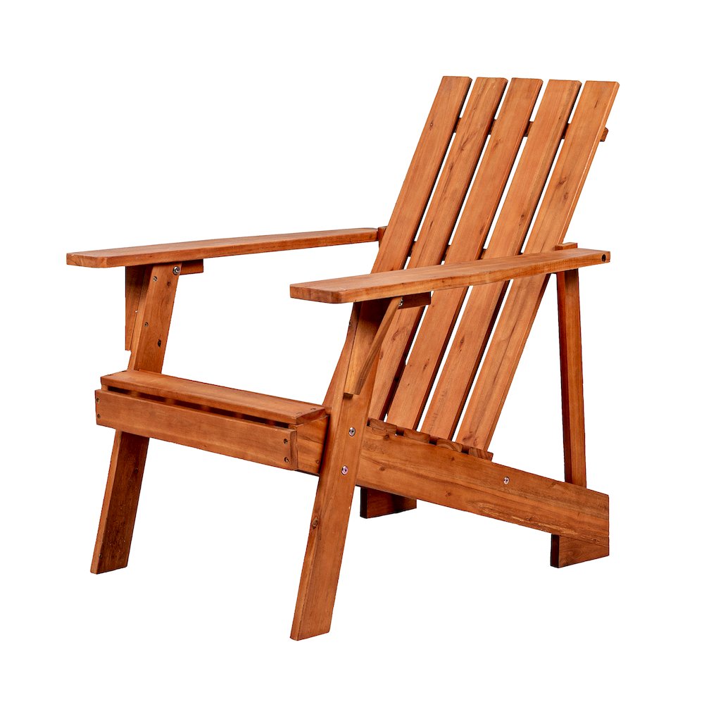 Irving Classic Solid Acacia Wood Adirondack Chair. Picture 1