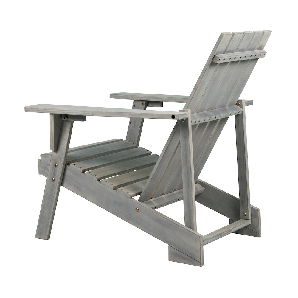 Irving Classic Solid Acacia Wood Adirondack Chair. Picture 4