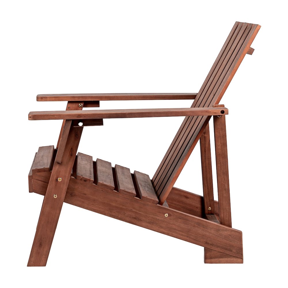 Irving Classic Solid Acacia Wood Adirondack Chair. Picture 3