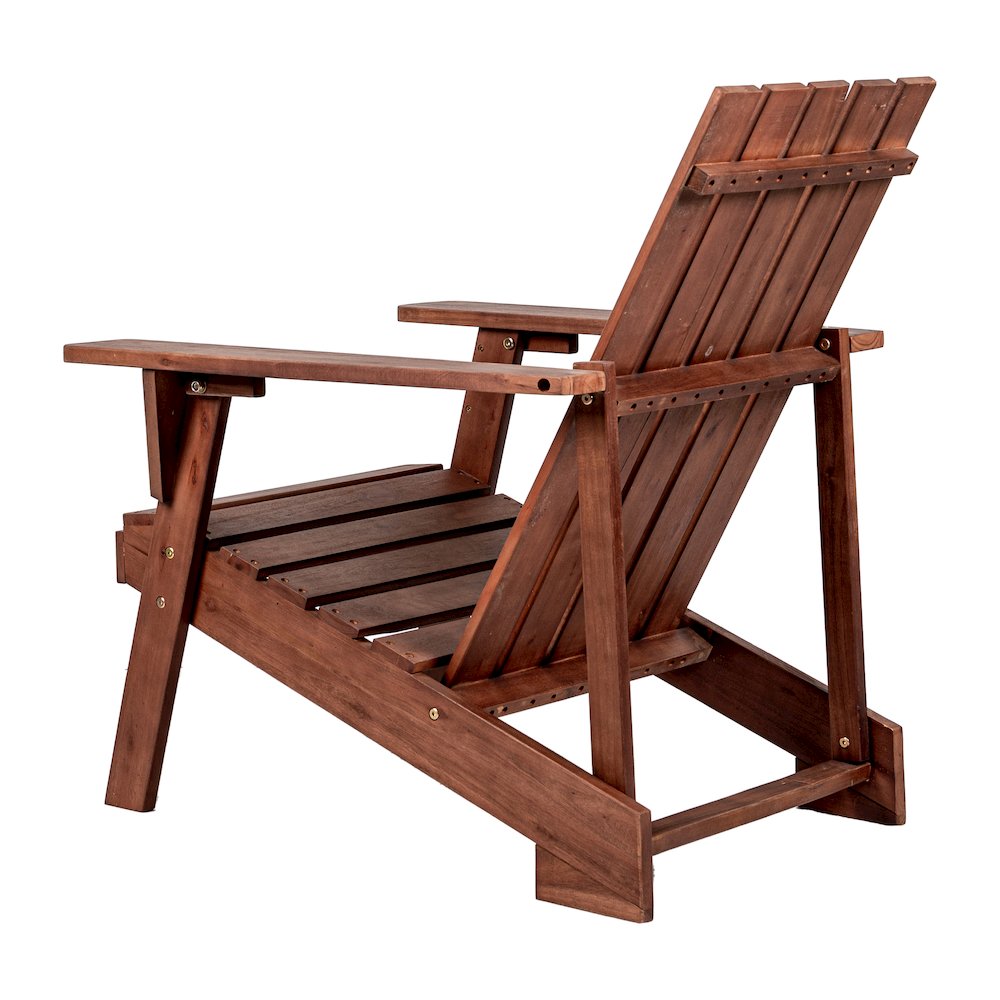 Irving Classic Solid Acacia Wood Adirondack Chair. Picture 4