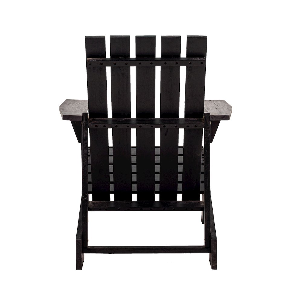 Irving Outdoor Patio Modern Acacia Wood Adirondack Chair. Picture 5