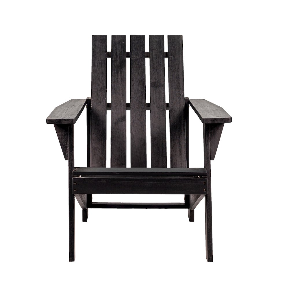 Irving Outdoor Patio Modern Acacia Wood Adirondack Chair. Picture 2